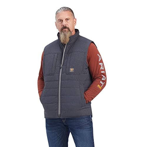Ariat Mens Rebar Valiant Stretch Canvas Water Resistant Insulated Vest