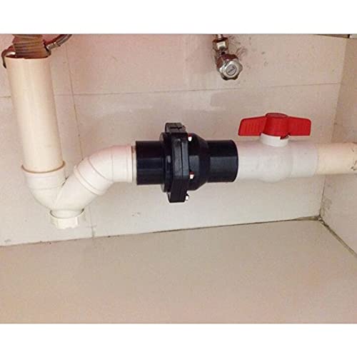 válvula de retorno unidireccional 1 válvula antirretorno de PVC, válvula de retención de aleta de plástico Dn25 Dn32 Dn40 Dn50, for Universal Vertical Horizontal/32Mm (Size : 25Mm)