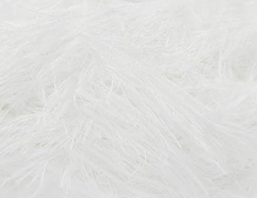 King Cole Moments Eyelash Knitting Wool/Yarn White 470 - per 50g ball