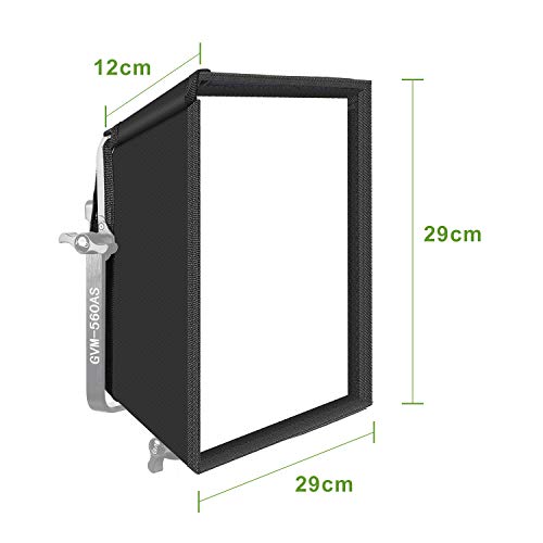 GVM Softbox für LED Videolicht der Serien 800D, 480LS, 560AS, Zubehör für Videobeleuchtung 800D, 480LS, Softbox für… – Bild 6