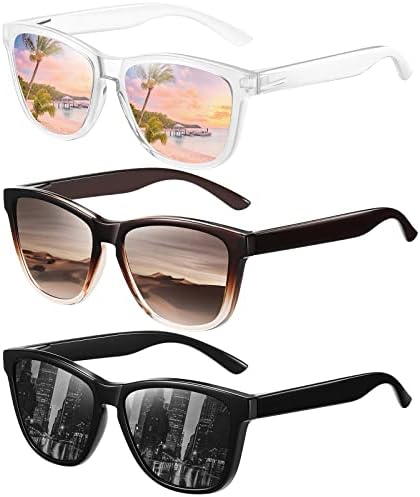 Sunglasses Womens Men Classic Retro Polarized Sunglasses Trendy Vintage Sun Glasses UV400 Protection