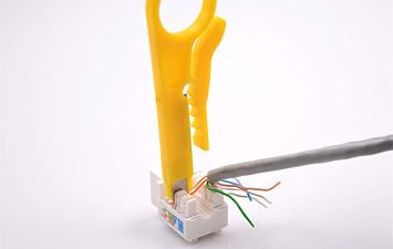 Mini Wire Stripper 3 Pack Network Wire Stripper Punch Down Cutter for Network Wire Cable, RJ45 Cat5 cat6 Data Cable Telephone Cable and Computer UTP Cable