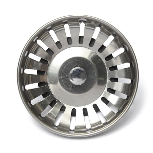 Tapón colador de fregadero 2 unidades acero inoxidable 83mm miniatura 5