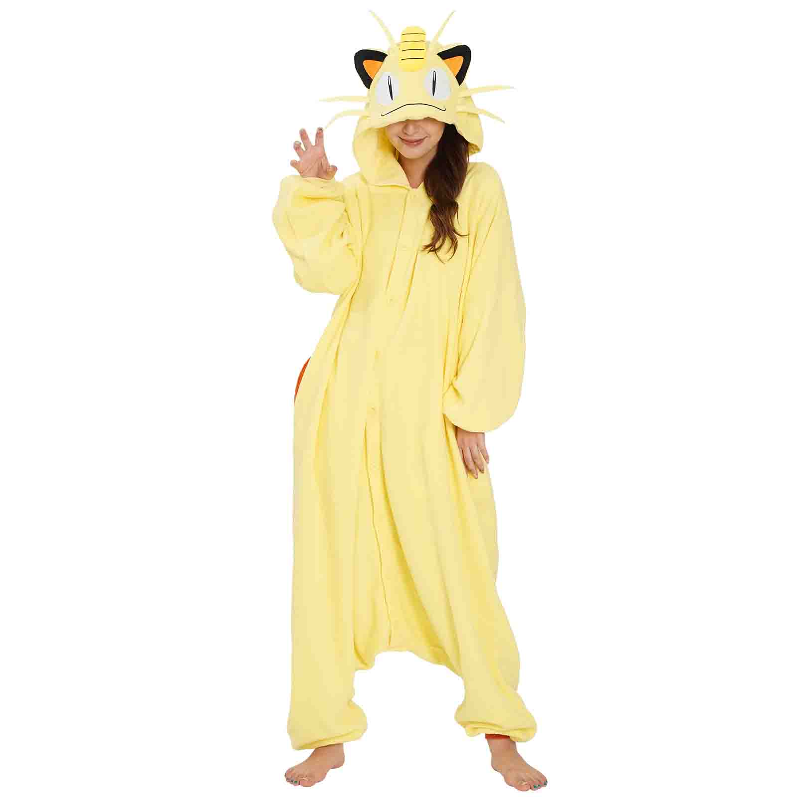 Amazon.com: SAZAC Kigurumi - Pokemon - Meowth - Onesie Jumpsuit