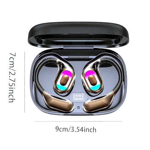 Image of AI Translation Earbuds Real Time, 4-in-1 Translator Earbuds 144 Languages, Audifonos Traductores Ingles Espanol, Bluetooth 5.4 Wireless Open Ear AI Translation Earbuds with LED Night Light (Black)