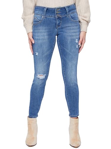 Royalty For Me Womens Women's Petite Sustainable Wannabettabutt Mid Rise Jeans