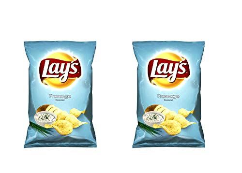 LAY'S Patatas fritas (sabor a crema agria), 265 g - Pack de 2