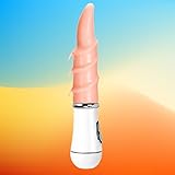 10 Frequencies 7.8 inches Flesh-Colored Raised Textured Silicone Suction Cup Realistic Classic Wand, Suitable for Women Couples - XjmFj26-15