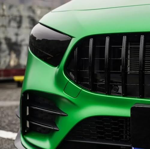 Image of WISDOM Satin Flame Green Vinyl Car Sticker Air Release, Self Adhesive, Vehicle Wrap Sheet for Automotive Bike DIY Exterior Interior Decoration (Flame Green Metallic, 20 Inch X 12 Feet)