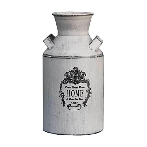 Watering Honey French Style Country Rustic Primitive Jug Vase Milk Can for Home Decoration Cover