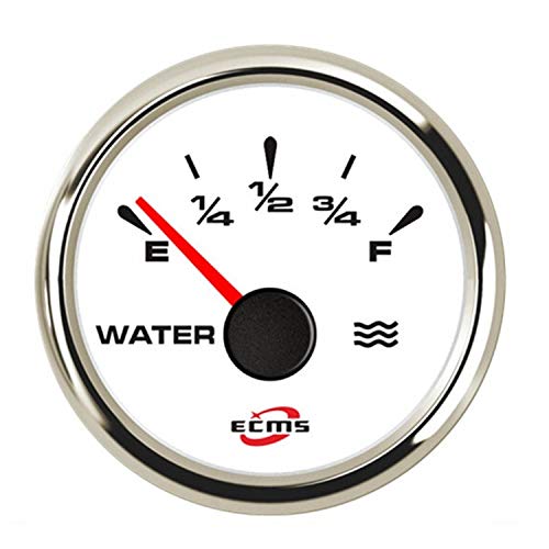 Indicador de nivel de agua para barcos y caravanas con esfera universal de 52mm