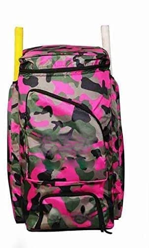 GLOW WINGS Cricket Kit Bag Sports Bags MS Dhoni Signature Duffle M Size Backpack Pink-image-4