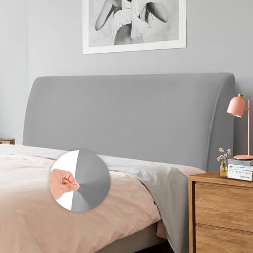 Caijin Housses de Tête de lit, Tissu Velours Stretch Doux, Protecteur Antipoussière pour Tête de...