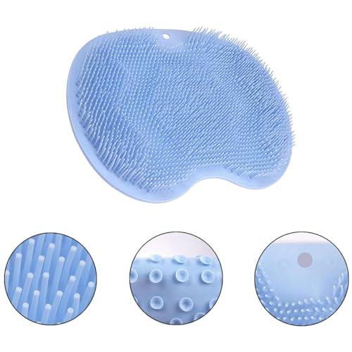 Shower Foot Scrubber Blue,Foot Cleaner Massager, Foot Massager for Shower Feet Back Body Shower Foot Scrubber (1Pcs)