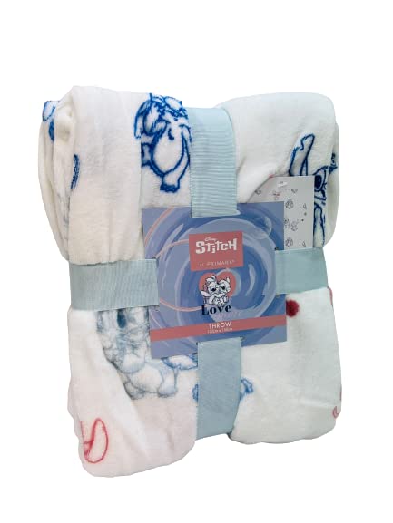 Divas World Lilo & Stitch Throw-Super Soft Warm Sofa-Fleece Bed-Cosy Blanket-Home Décor-Novelty Gift