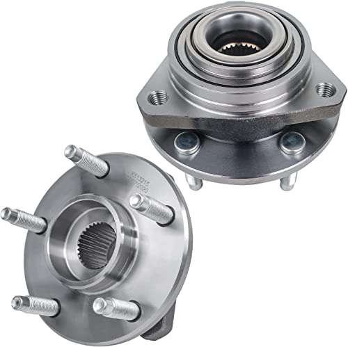 Image of Detroit Axle - Front Right CV Axle Shaft + Wheel Hub & Bearing Replacement | for 2007 Pontiac G6 Non-ABS 4 Spd Automatic- 2pc Set