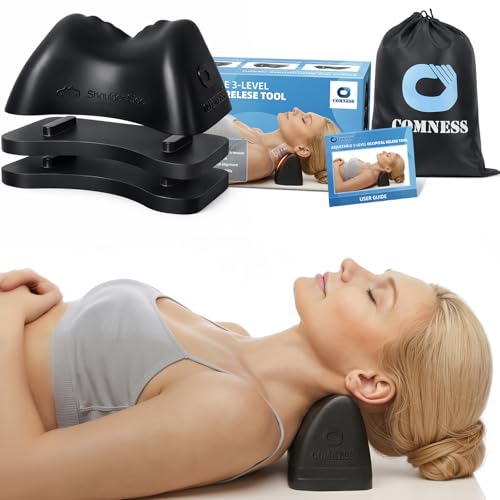 Comness Height Adjustable Occipital Release Tool for TMJ Relief &