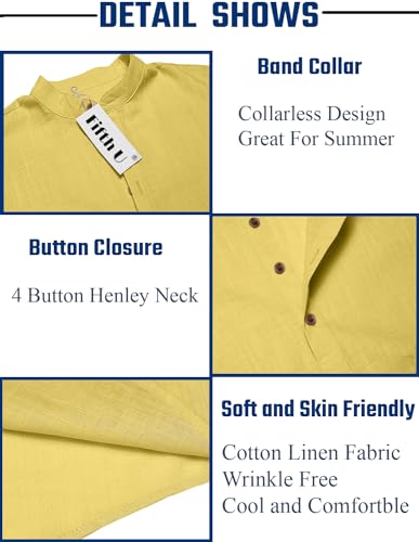 Image of Men's Kurta || Chinese Collar Long Sleeves || Straight Hip Length Kurtas || Short Kurta for Men || for Festival || Function || Occasion Wear Fancy Kurta for || Best Gifts for Mens
