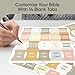 EssexWares - Boho Solid Color Bible Tabs for Old and New Testament, 80 Large Print Tabs in Bohemian Style for Bible Study, Water-Resistant and Durable Bible Index Tabs for Women and Men - 1.7