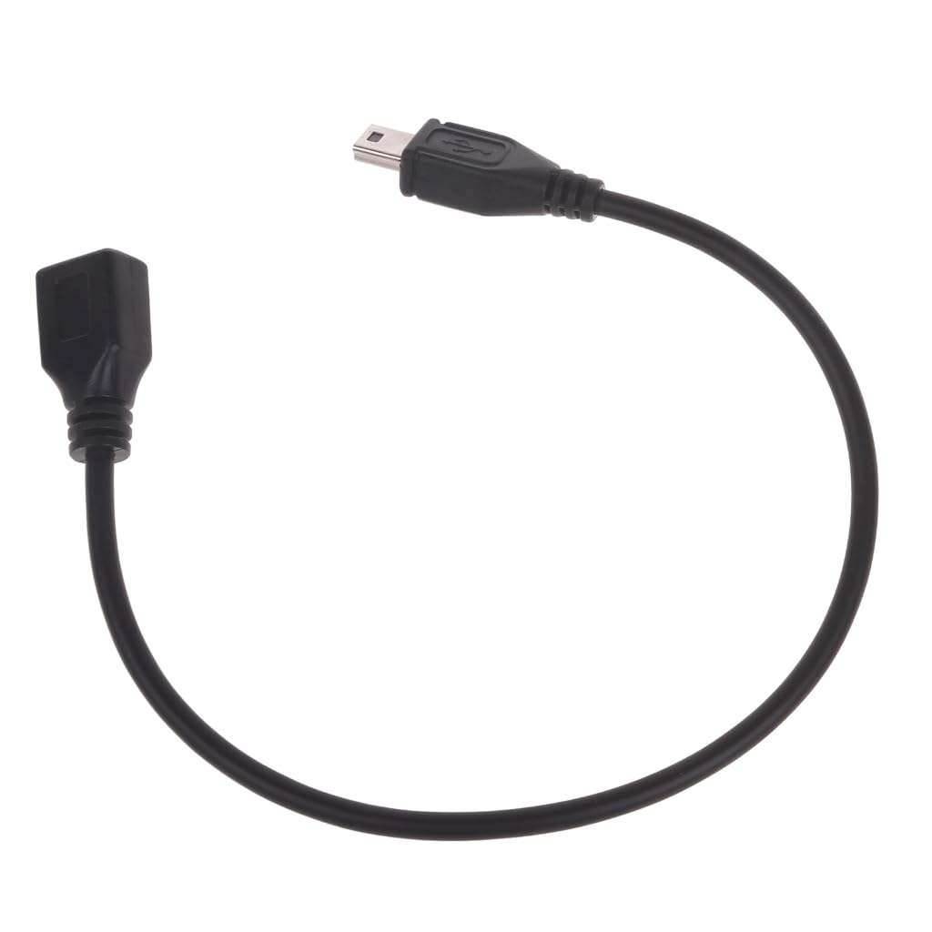 Mini USB męski na micro USB żeński kabel ładujący do rejestratora samochodowego nawigatora