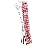 Rome Industries, Inc. 3400-S Hot Dog Fork Set w/Bag (set of 4), Gray