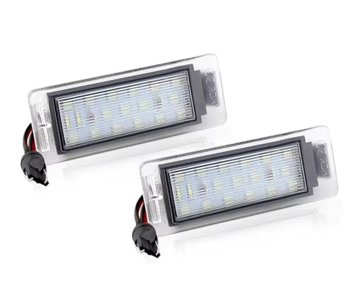 Luces de matrícula LED para Opel Insignia Tourer 2008 a 2016 kit de dos lámparas traseras blanco