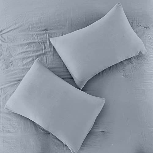 Image of Modern Threads 4-Piece Garment-Washed Comforter Set Beck Light Blue King