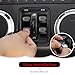 RT-TCZ Window Button Switch Trim Cover Aluminum Alloy Decoration Interior Accessories Compatible with Jeep Wrangler JK JKU 2012-2017,Black