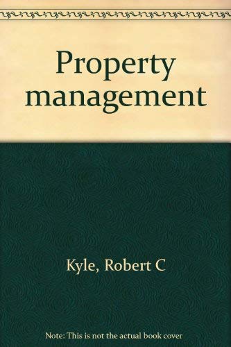 Property management 0884623505 Book Cover