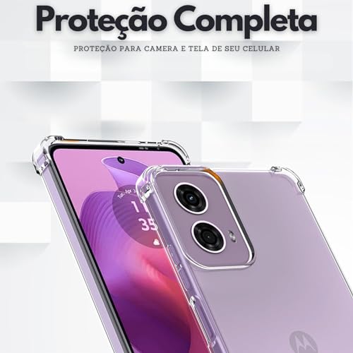 Capa Capinha Air Anti Impacto Para Motorola Moto G24 Case Reforçada Transparente - Danet
