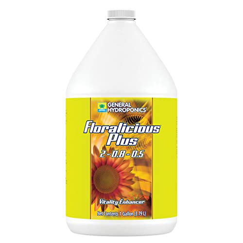 General Hydroponics Floralicious Plus, Vitality Plant Food, 2-0.8-0.5, 1 gal.