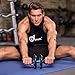 Odoland 4-in-1 AB Wheel Roller Kit AB Roller Pro with Push-Up Bar, Jump Rope and Knee Pad - Perfect Abdominal Core Carver Fitness Workout for Abs - Home Gym Workout