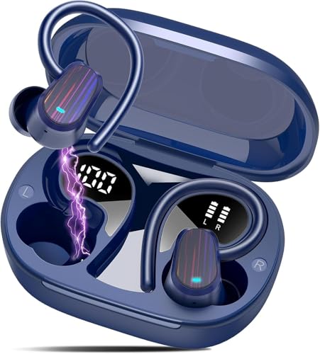 Image of Wireless Earbuds Bluetooth 5.4, 50H Playtime Sport Earphones with Earhooks