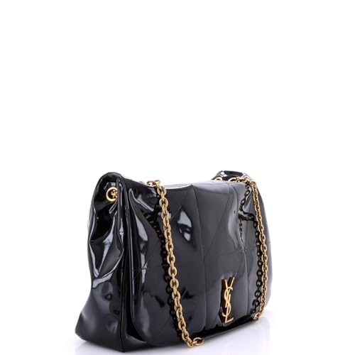 Saint Laurent, Pre-Loved Jamie 4.3 Shoulder Bag Quilted Patent Large, Black2