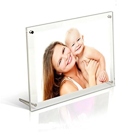 Acrylic Photo Frame 6X8 inch Brackets Or Hanging Picture Frames, File Certificate Photo Frame