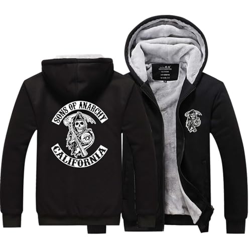 Veste Jean & Sweat à Capuche SONS OF ANARCHY Officielle - Taille L - Noir - Neuf Sans Étiquette