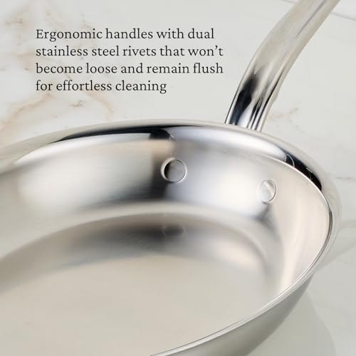 Image of Hestan Provisions - Oval Fish Pan Tri-Ply Stainless Steel, 2.12 Quart (12.5 x 9 inch) Induction compatible & Dishwasher Safe