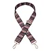 Wide Shoulder Strap Adjustable Replacement Belt Guitar Style Crossbody Bag Handbag Strap Multicolor Canvas Straps(Wide:1.4in,Long:49.2in) (Color bar)
