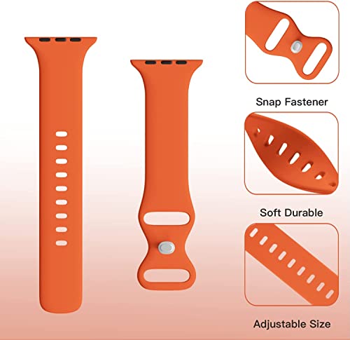 Image of MINX Smart Watch Strap Compatible for Apple Watch Band 38mm / 40mm / 41mm / 42mm / 44mm / 45mm / 49mm Series 8 /7 / 6 /5 / 4 /3 / 2 /1 SE Soft Silicone (Combo Packs)