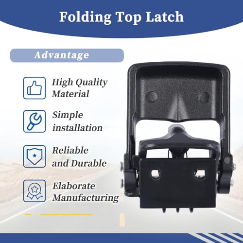 Image of 68391566AB Folding Top Latch Compatible with Jeep Wrangler JL 2018-2024 / Gladiator 2020-2024 Replace 68391566AA