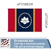 Mississippi Flag 4x6 FT 100% Made in The USA-Heavy Duty Vibrant Colors Double Sided Mississippi State Magnolia Flag with 2 Brass Grommets for Home/Company/Indoor Outdoor Decoration