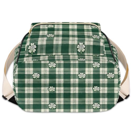 Mochila mini para mujer Adornori de cuero sintético con diseño de trébol, ideal para viaje, trabajo y ocio miniatura 6