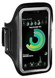 ONEFLOW Sportarmband Handy kompatibel mit Samsung Galaxy S23 Ultra Armtasche Fitness Armband Sport Laufarmband Outdoor Handyhülle Joggen Arm Halterung Smartphone Handytasche, Schwarz