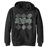Harry Potter - Sudadera con Capucha para niños, diseño de Las Reliquias de la Muerte Slytherin Pride, Negro -, XL