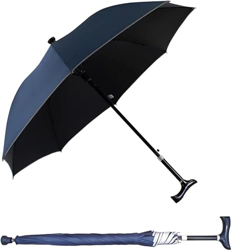 Paraguas ajustable para caminar, antideslizante, resistente al desgaste, ayuda ligera para caminar, gran regalo para cumpleaños, Navidad