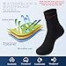 Geyoga 2 Pairs Waterproof Unisex Breathable Ankle Socks Skiing Hiking Wading Fishing Outdoor Socks for Men Women, Large