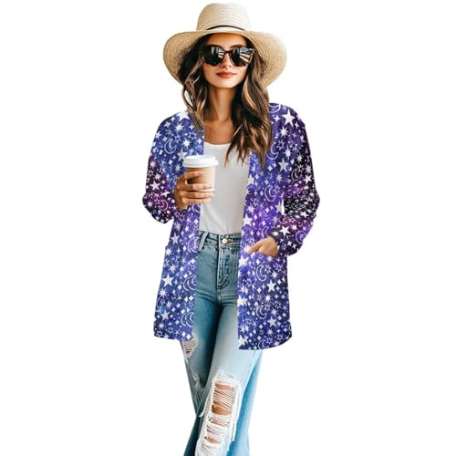 Image of Cardigan for Women Long Sweater Open Front Sweaters Fashion Lightweight Cardigans with Pockets