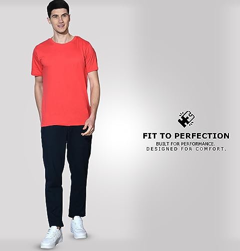 Image of Sleepynuts Men's Regular Fit Round Neck Half Sleeves Solid Casual Wear T-Shirt