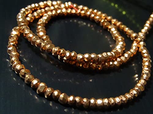 Fini les bijoux ternes avec la pyrite copper plated LKBEADS 3mm éclatant