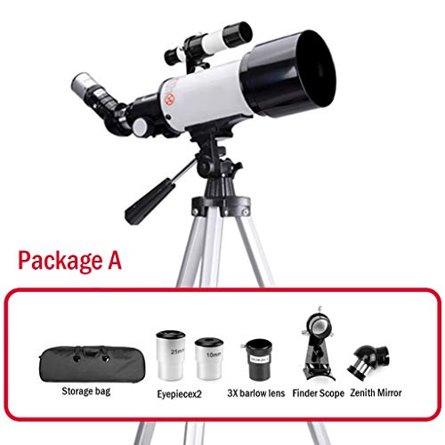 Telescopio refractor 70mm con trípode ajustable y mochila miniatura 2